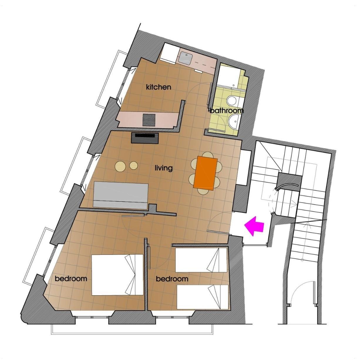 Homeyseville- Bright Apartment At Santa Cruz 6 Pax, Parking Optional Luaran gambar